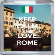 Keep Calm and Love Rome - Small Coaster