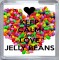 Keep Calm and Love Jelly Beans - Small Coaster