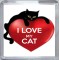 I Love My Cat - Small Coaster