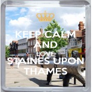 Keep Calm and Love Staines Upon Thames - Small Coaster