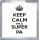 Keep Calm I'm a Super PA - Small Coaster
