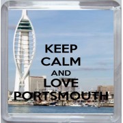 Keep Calm and Love Portsmouth - Small Coaster