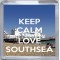 Keep Calm and Love Southsea - Small Coaster