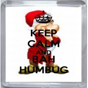 Keep Calm and Bah Humbug - Small Coaster