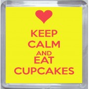 Keep Calm and Eat Cupcakes - Small Coaster