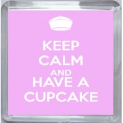 Keep Calm and Have a Cupcake - Small Coaster