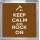 Keep Calm and Rock On - Small Coaster