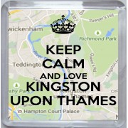 Keep Calm and Love Kingston Upon Thames - Small Coaster