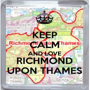 Keep Calm and Love Richmond Upon Thames - Small Coaster