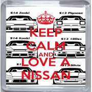 Keep Calm and Love a Nissan - Small Coaster