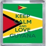 Keep Calm and Love Guyana - Small Coaster