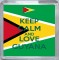 Keep Calm and Love Guyana - Small Coaster