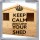 Keep Calm and Love Your Shed - Small Coaster