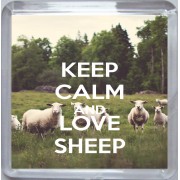Keep Calm and Love Sheep - Small Coaster