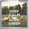 Keep Calm and Love Sheep - Small Coaster