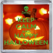 Keep Calm and Happy Halloween - Small Coaster