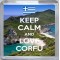 Keep Calm and Love Corfu - Small Coaster