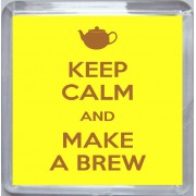 Keep Calm and Make a Brew - Small Coaster
