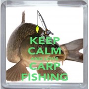 Keep Calm and Love Carp Fishing - Small Coaster