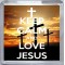 Keep Calm and Love Jesus - Small Coaster