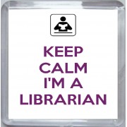 Keep Calm I'm a Librarian - Small Coaster