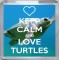 Keep Calm and Love Turtles - Small Coaster
