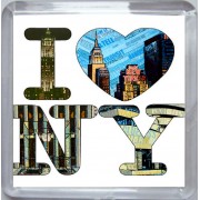 I Love (Heart) NY - Small Coaster