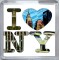 I Love (Heart) NY - Small Coaster