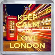 Keep Calm and Love London - Small Coaster