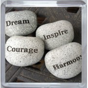 Dream Inspire Courage Harmony - Small Coaster