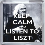 Keep Calm and Listen to Liszt - Small Coaster