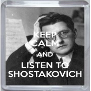 Keep Calm and Listen to Shostakovich - Small Coaster