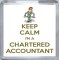 Keep Calm I'm a Chartered Accountant - Small Coaster