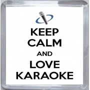 Keep Calm and Love Karaoke - Small Coaster