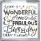 Have a Wonderful Awesome & Fabulous Birthday Enjoy Yourself - Small Coaster