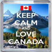 Keep Calm and Love Canada - Small Coaster
