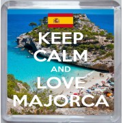 Keep Calm and Love Majorca - Small Coaster