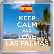 Keep Calm and Love Las Palmas - Small Coaster