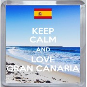 Keep Calm and Love Gran Canaria - Small Coaster