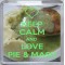 Keep Calm and Love Pie & Mash - Small Coaster