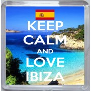Keep Calm and Love Ibiza - Small Coaster