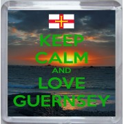 Keep Calm and Love Guernsey - Small Coaster
