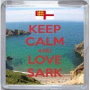 Keep Calm and Love Sark - Small Coaster