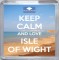Keep Calm and Love Isle of Wight - Small Coaster