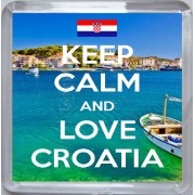 Keep Calm and Love Croatia - Small Coaster