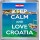 Keep Calm and Love Croatia - Small Coaster