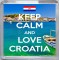 Keep Calm and Love Croatia - Small Coaster
