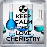 Keep Calm and Love Chemistry - Small Coaster