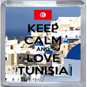 Keep Calm and Love Tunisia - Small Coaster
