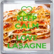 Keep Calm and Love Lasagne - Small Coaster